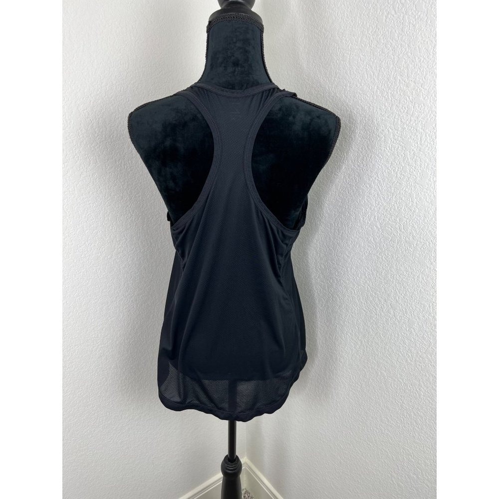 Zella Black Racer Back Tank Size Large - Picture 3 of 8